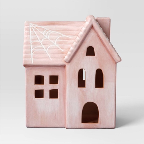 Target Other - Hyde & EEK Terracotta Haunted House Halloween Novelty Decor - Light Pink